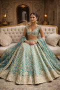 Devayani Lehenga Set by Kathaa, elegant designer wedding and festive lehenga with intricate embroidery and vibrant colors.