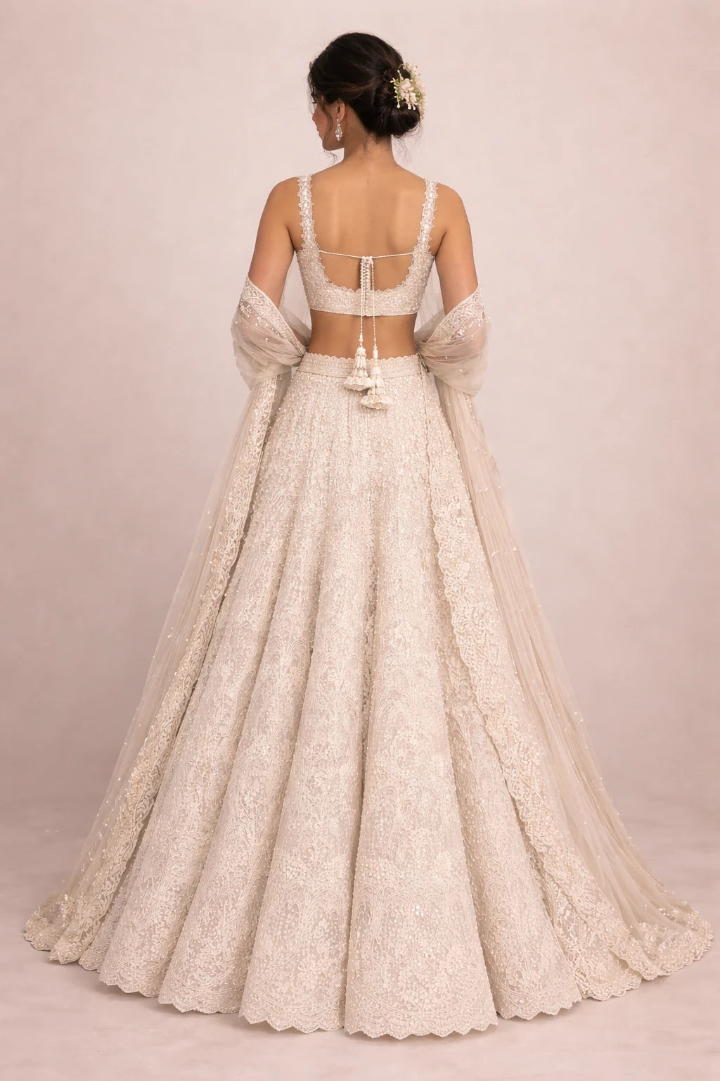 Ensemble Lehenga Rajhansika – Lehenga élégant de créateur pour mariage et occasions festives | Kathaa