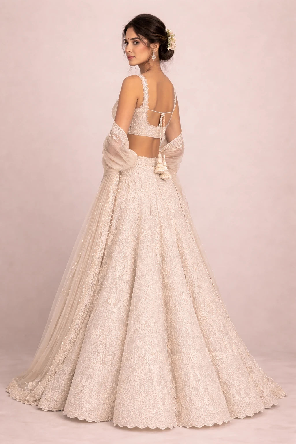 Ensemble Lehenga Rajhansika – Lehenga élégant de créateur pour mariage et occasions festives | Kathaa