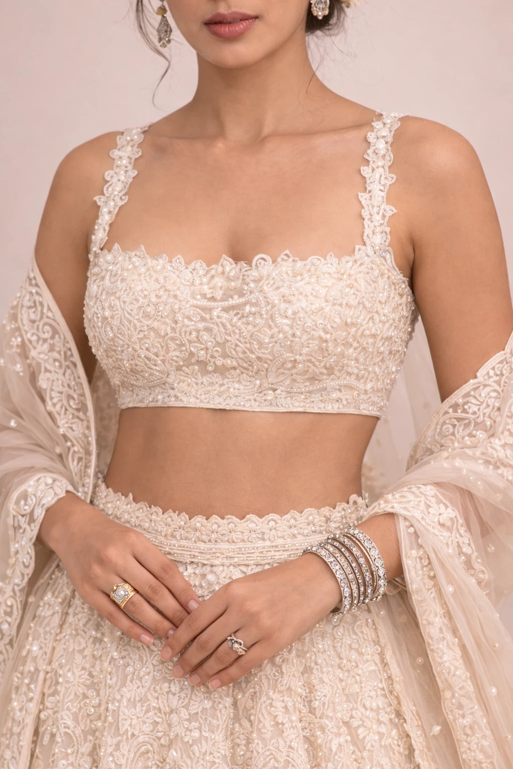 Ensemble Lehenga Rajhansika – Lehenga élégant de créateur pour mariage et occasions festives | Kathaa