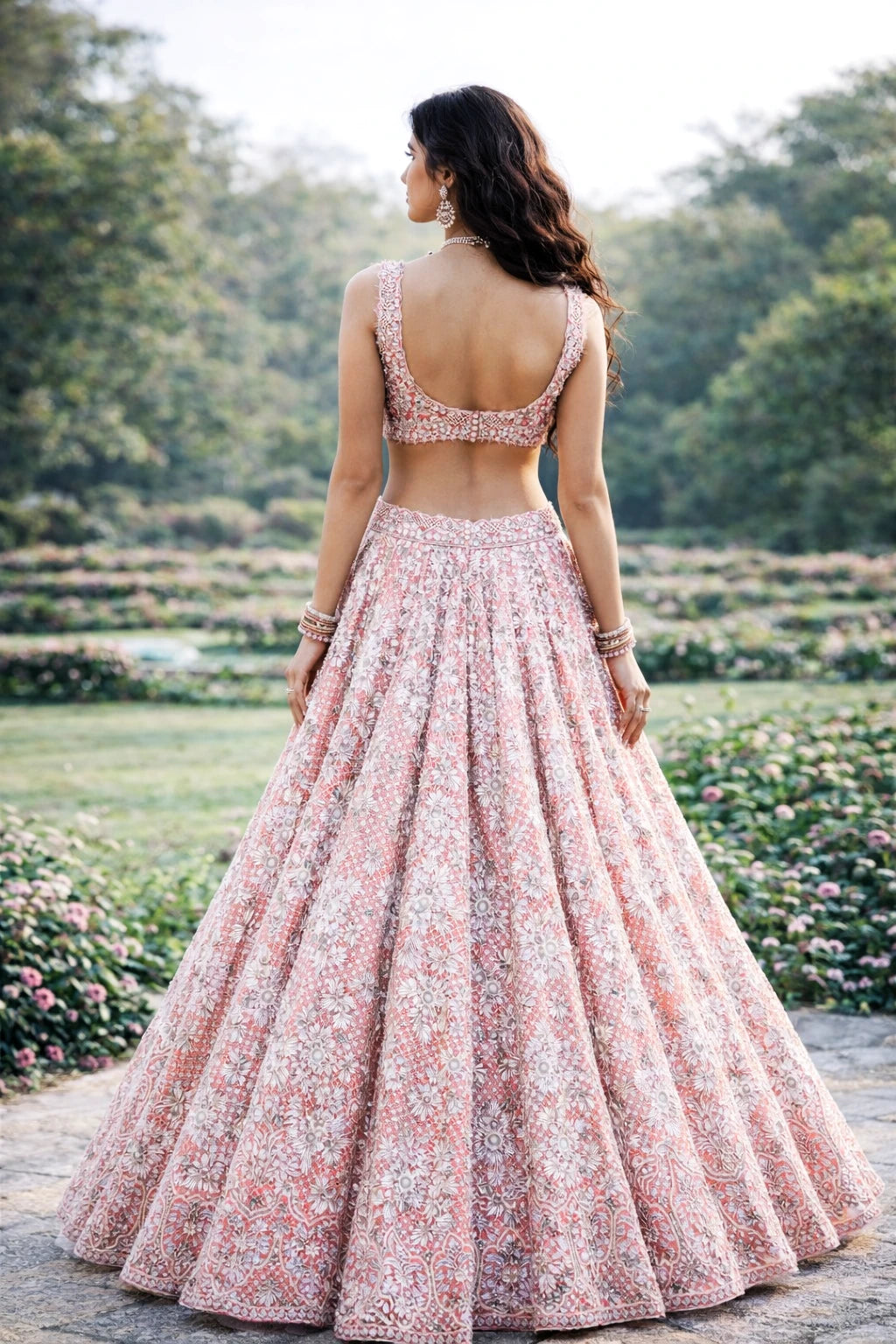 Anvaya Lehenga Set – Designer Pink Wedding & Engagement Lehenga | Kathaa