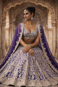 Elegant Mrinalini Lehenga Set by Kathaa, featuring intricate embroidery and vibrant colors for wedding and festive occasions.