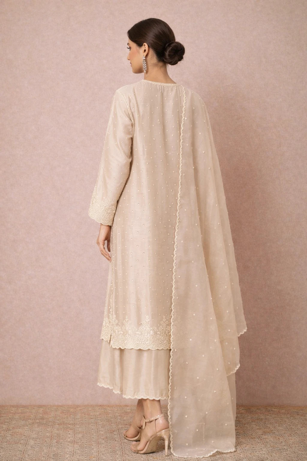 Elegant Viraasat Kurta Set by Kathaa, featuring traditional ethnic design with intricate patterns for festive and cultural occasions.