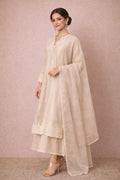 Elegant Viraasat Kurta Set by Kathaa with intricate embroidery, traditional ethnic wear for festive and special occasions.