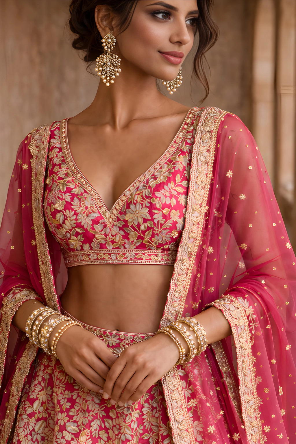 Elegant Vaidehi Lehenga Set by Kathaa featuring intricate embroidery, vibrant colors, and traditional design for wedding and festive occasions.