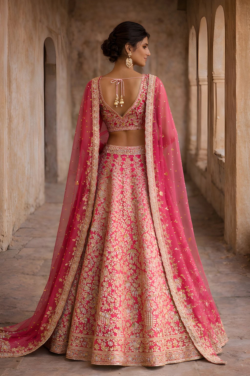 Elegant Vaidehi Lehenga Set by Kathaa featuring intricate embroidery and vibrant colors, perfect for weddings and festive occasions.