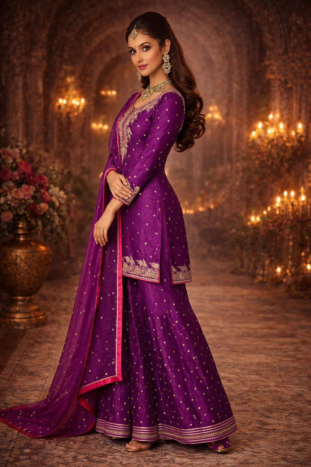 Rajvika Kurta Set – Designer Purple Festive Kurta Set with Dupatta | Kathaa